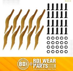 132-4720 Cat Skid Steer Bucket Teeth Aftermarket Teeth with Bolts and Nuts 10PK