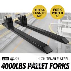 1500lb/2000lb/4000lb Clamp on Loader Bucket Skidsteer Tractor Pallet Fork Chain