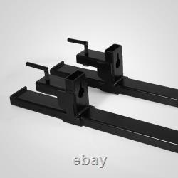 1500lb/2000lb/4000lb Clamp on Loader Bucket Skidsteer Tractor Pallet Fork Chain