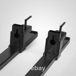 1500lb/2000lb/4000lb Clamp on Loader Bucket Skidsteer Tractor Pallet Fork Chain