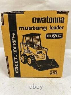 1/16 Vintage OMC Owatonna Skid Steer Mustang Loader DieCast New in Box by ERTL