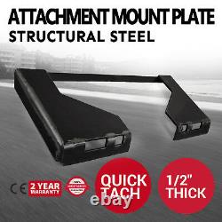 1/2 Quick Tach Attachment Mount Plate 65 lbs bobcat Skid steer