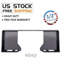 1/2 Skid Steer Mount Plate Adapter Loader Quick Tach Attachment For Bobcat