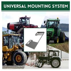 1/2 Skid Steer Mount Plate Adapter Loader Quick Tach Attachment For Bobcat