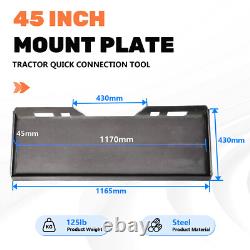 1/2 thick Skid Steer Mount Plate Adapter Loader Quick Tach Attachment Metal