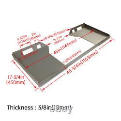 1/4 3/8 1/2 HD Quick Tach Attachment Mount Plate For Skid Steer Loader