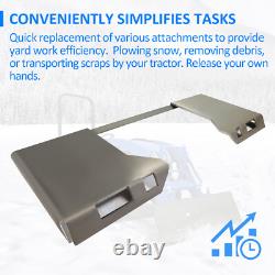 1/4 3/8 1/2 HD Quick Tach Attachment Mount Plate For Skid Steer Loader