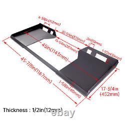 1/4 3/8 HD 1/2 1/2 HD Quick Tach Attachment Mount Plate Skid Steer
