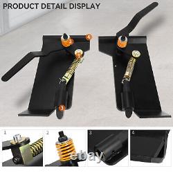 1/4 Skid Steer Loader Mount Plate With Latch Box Bucket Quick Tach Attachment