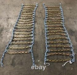 (1) Heavy Duty Skid Steer Tire Chain 12x16.5 12-16.5 8mm Square Link Bobcat