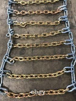 (1) Heavy Duty Skid Steer Tire Chain 12x16.5 12-16.5 8mm Square Link Bobcat