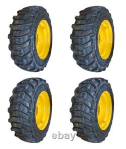 1 or 4-HD 10-16.5 Galaxy XD2010 Skid Steer Tires/Rims (8 lug) for New Holland