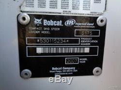 2007 Bobcat S175 Skid Steer, OROPS, Sticks/Pedals, NEW Tires, 2,110 Hours