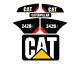 242b3 Cat Decals Stickers Skid Steer Set Kit