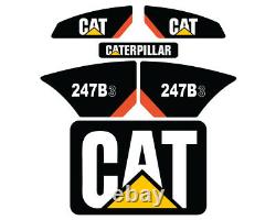 247B3 CAT Decals Stickers Skid Steer Set Kit FREE SHIPPING