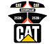 252b3 Cat Decals Stickers Skid Steer Set Kit Free Shipping