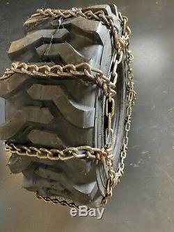 2 NEW 8mm USA 12-16.5NHS SNOW ICE MUD TIRE CHAINS 5-2-4