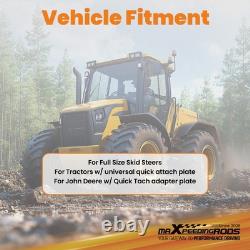 2 Receiver Trailer Hitch Skid Hitch Attachment for Skid Steer Loader 20000 LBS