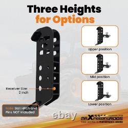2 Receiver Trailer Hitch Skid Hitch Attachment for Skid Steer Loader 20000 LBS
