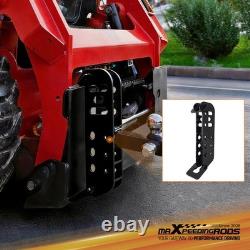 2 Receiver Trailer Hitch Skid Hitch Attachment for Skid Steer Loader 20000 LBS