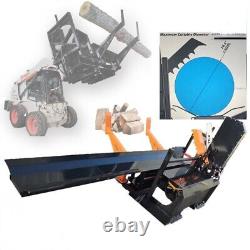 30 Ton Firewood Wood Processor Max 16.5 Skid Steer Attachment Log Splitter