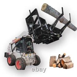 30t Firewood Wood Processor Log Splitter Skid Steer Attachment Forestry Machine