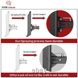 3/8 Mount Plate With2 Detachable Hitch Receiver Skid Steer Load Attachment Steel