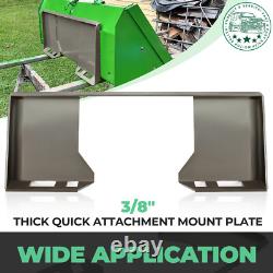 3/8 Quick Tach Attachment Skid Steer Mount Plate Adapter Loader For Tractors