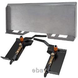 3/8 Skid Steer Tractor Mount Plate &Latch Box for Quick Tach Bucket Attachment