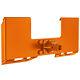 3/8 Thick Skid Steer Mount Plate Quick Attach With 2 Removable Hitch Orange Us