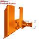 3/8 Thick Skid Steer Mount Plate Quick Attach With Removable 2 Hitch Orange