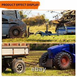 3/8 Thick Skid Steer Mount Plate With2 Detachable Trailer Hitch Receiver Attach