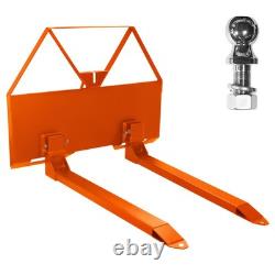 46 2600lbs Tractor Skid Steer Quick Tach Pallet Forks Attachmemt Universal US