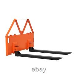 46 Skid Steer Pallet Forks, 3200Lbs Capacity, Skid Steer Forks Attachment