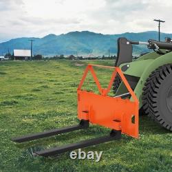46 Skid Steer Pallet Forks, 3200Lbs Capacity, Skid Steer Forks Attachment