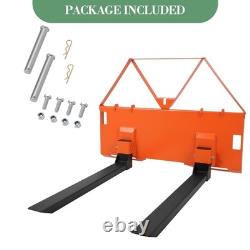 46 Skid Steer Pallet Forks, 3200Lbs Capacity, Skid Steer Forks Attachment