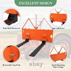 46 Skid Steer Pallet Forks, 3200Lbs Capacity, Skid Steer Forks Attachment
