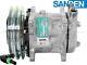 47741863 New Oem Sanden Compressor Fits Case & New Holland Skid Steer Loaders
