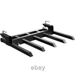 48 Clamp Debris Forks Tractor Skid Steer Loader Bucket Pallet Forks Heavy Steel