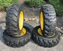 4-10-16.5 SKS-1 Skid Steer Tires Rims/Wheels for New Holland, John Deere, Mustang