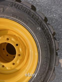 4-10-16.5 SKS-1 Skid Steer Tires Rims/Wheels for New Holland, John Deere, Mustang
