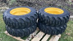 4-10-16.5 SKS-1 Skid Steer Tires/Rims for New Holland -10X16.5 12PLY (6 LUG)