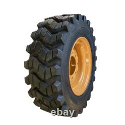 4-10-16.5 SKS-9 Skid Steer Tires/Rims for Case-10X16.5-12PLY (SKS753 STYLE)