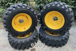 4-10-16.5 SKS-9 Skid Steer Tires/Rims for New Holland (6 LUG) (SKS753 STYLE)