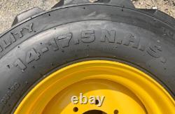 4-14-17.5 SKS-1 Skid Steer Tires/Rims/Wheels for New Holland, John Deere, Gehl