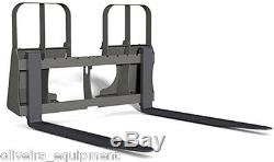 4,200 LB Heavy Duty Pallet Forks Skid Steer attach, Made in CANADA