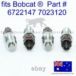 4 Fuel Injector Nozzles fits Bobcat 7023120 751 753 763 773 7753 1600 5600 V2203