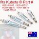 4 Glow Plugs For Kubota L285 L295 L295dt L295f L305 L345 L345dt L1500 L1501 Hk1