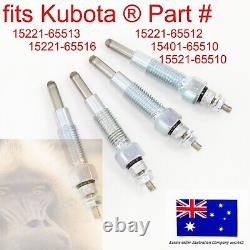 4 Glow Plugs for Kubota L285 L295 L295DT L295F L305 L345 L345DT L1500 L1501 HK1