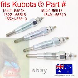 4 Glow Plugs for Kubota L285 L295 L295DT L295F L305 L345 L345DT L1500 L1501 HK1